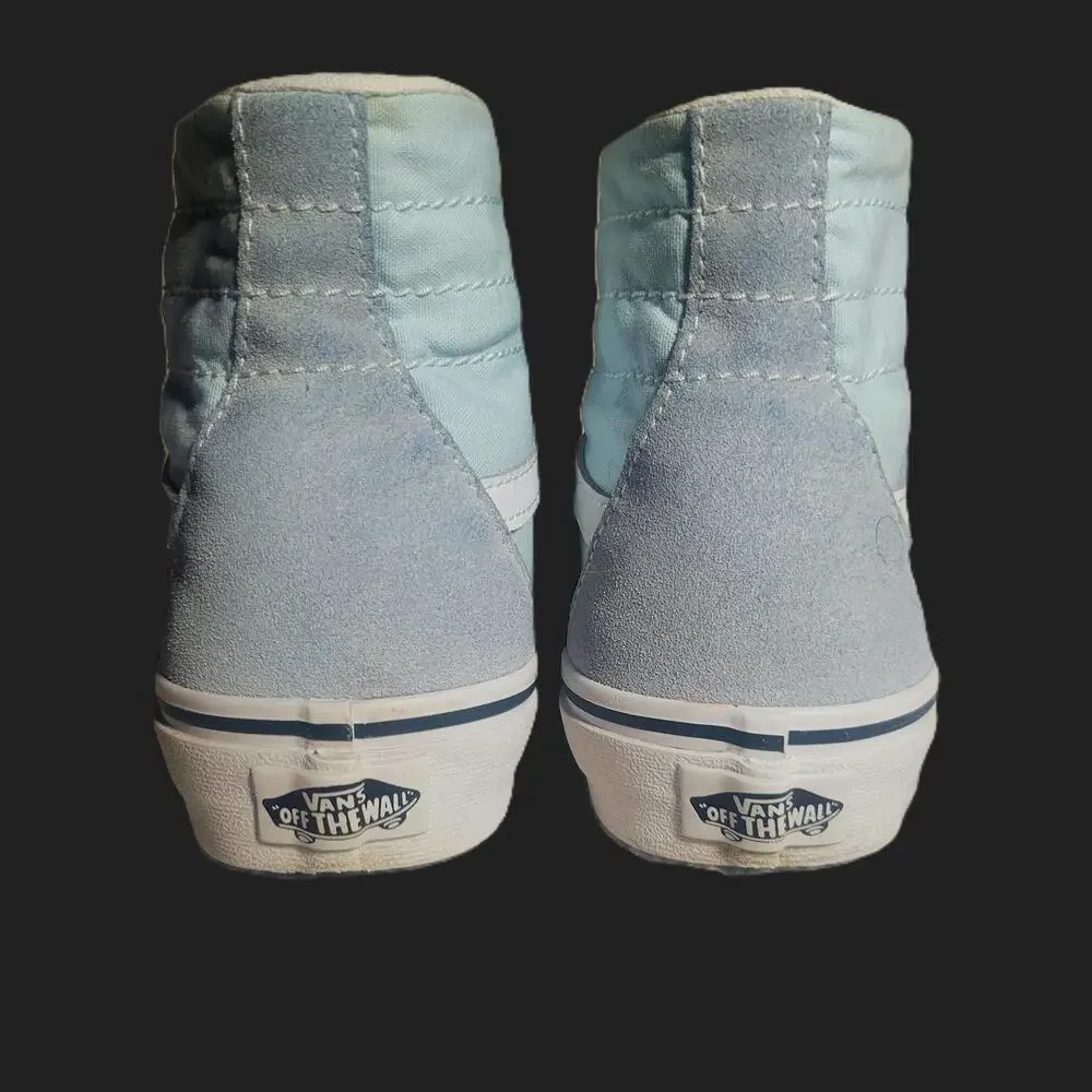 VANS Sk8-Hi Old Skool Suede Canvas Sneaker Lt Blue/White - Size 7(M), 8.5(W) - Picture 2 of 9